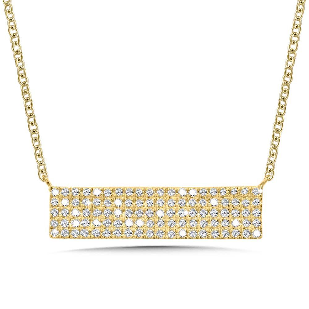 WIDE DIAMOND BAR PENDANT Birmingham Jewelry Pendant Birmingham Jewelry 