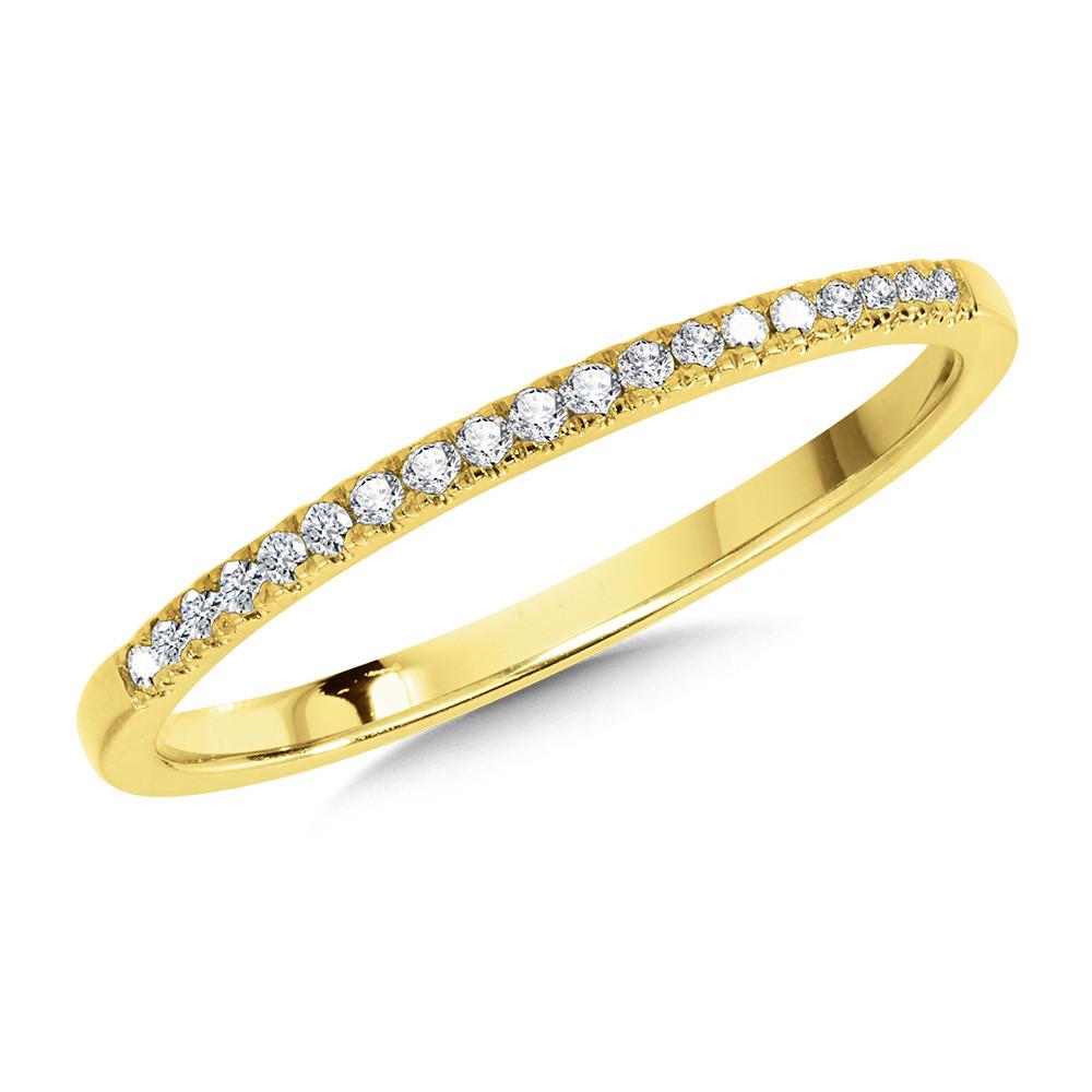 YELLOW GOLD DIAMOND STACKABLE BAND Birmingham Jewelry Stackable Band Birmingham Jewelry 