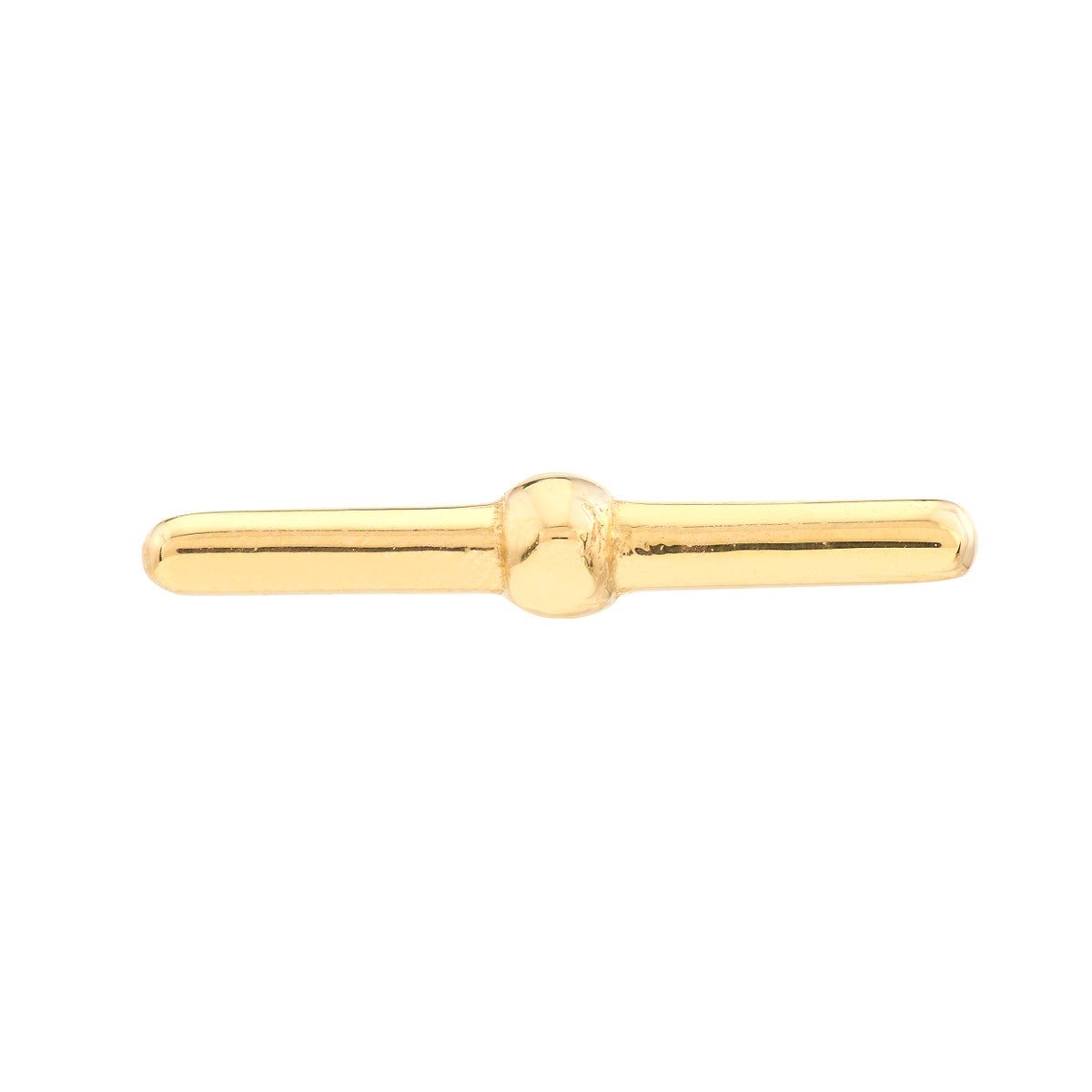Birmingham Jewelry - Yellow Gold Polished Bar Stud Earrings - Birmingham Jewelry