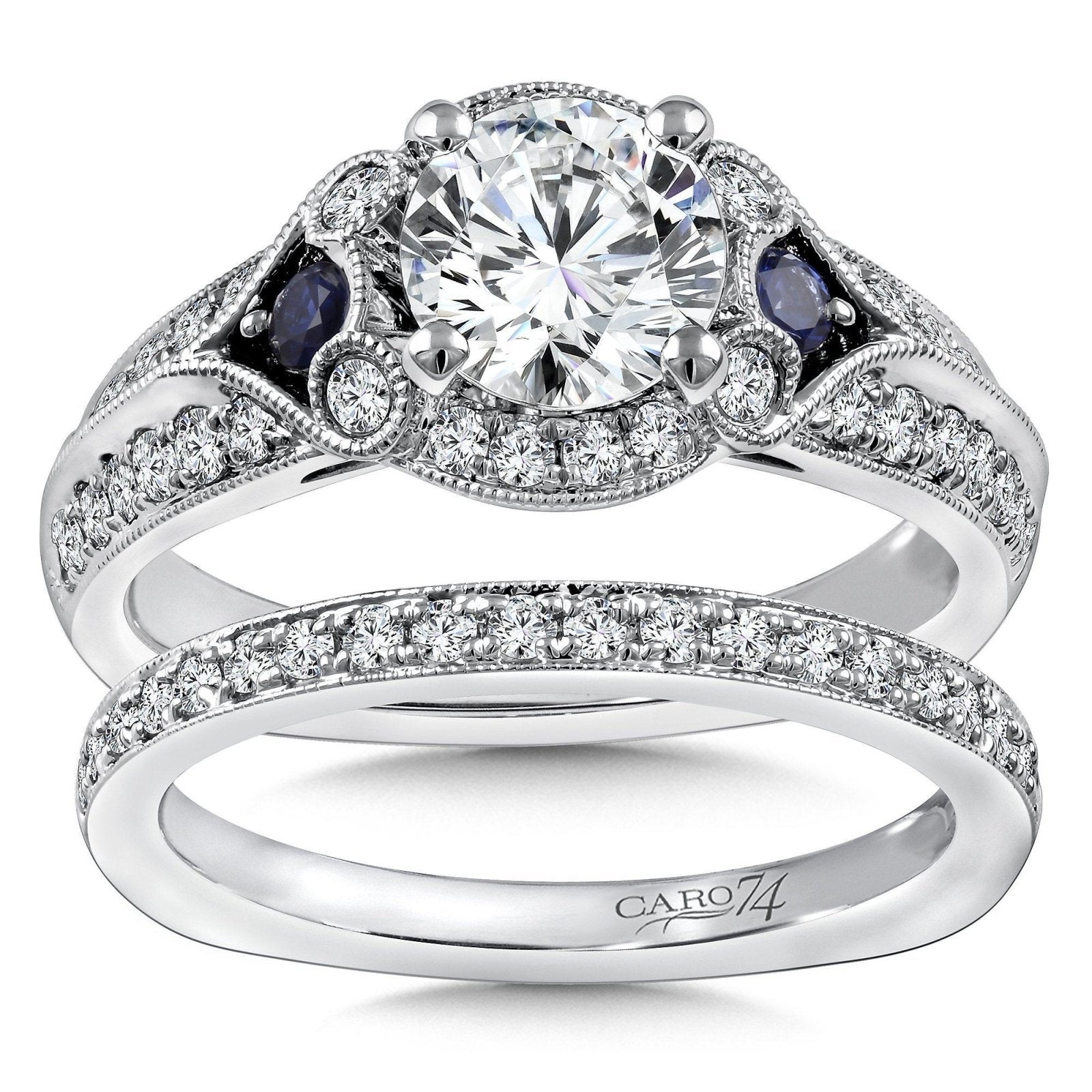 Caro74 - CR792W-BSA Caro74 Engagement Ring Birmingham Jewelry Caro74 - CR792W-BSA Engagement Ring