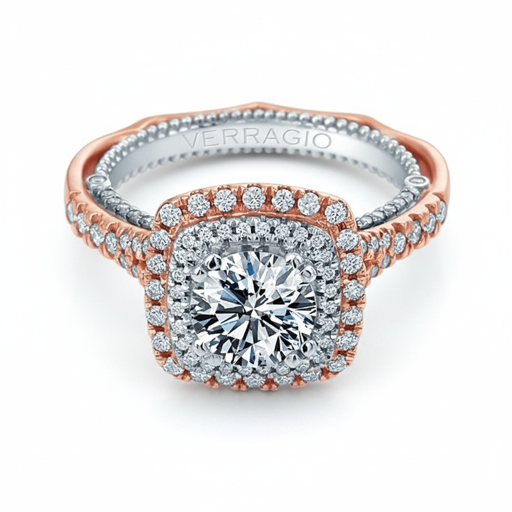 VENETIAN-5065CU-2RW VERRAGIO Engagement Ring Birmingham Jewelry Verragio Jewelry | Diamond Engagement Ring VENETIAN-5065CU-2RW