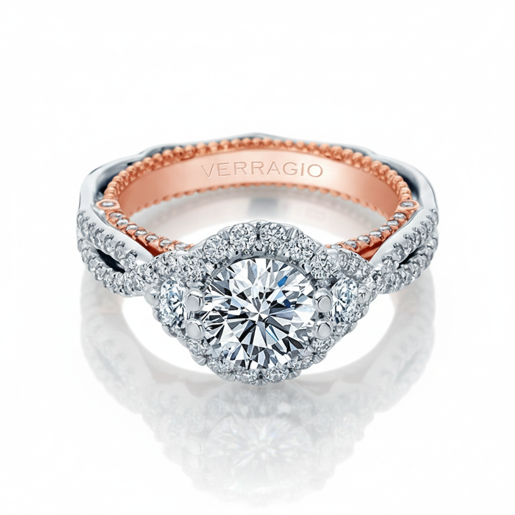 VENETIAN-5075R-2WR VERRAGIO Engagement Ring Birmingham Jewelry Verragio Jewelry | Diamond Engagement Ring VENETIAN-5075R-2WR