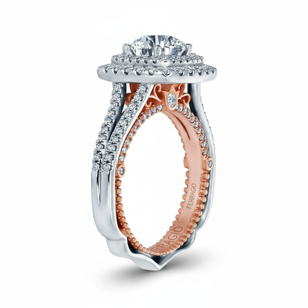 VENETIAN-5073CU-2WR VERRAGIO Engagement Ring Birmingham Jewelry Verragio Jewelry | Diamond Engagement Ring VENETIAN-5073CU-2WR