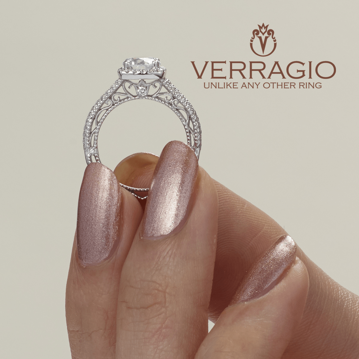 VENETIAN-5007CU VERRAGIO Engagement Ring Birmingham Jewelry Verragio Jewelry | Diamond Engagement Ring VENETIAN-5007CU