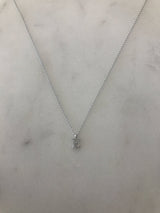 Mini Diamond Initial "E" Necklace - BJ1N5756 Meira T Necklace Birmingham Jewelry 