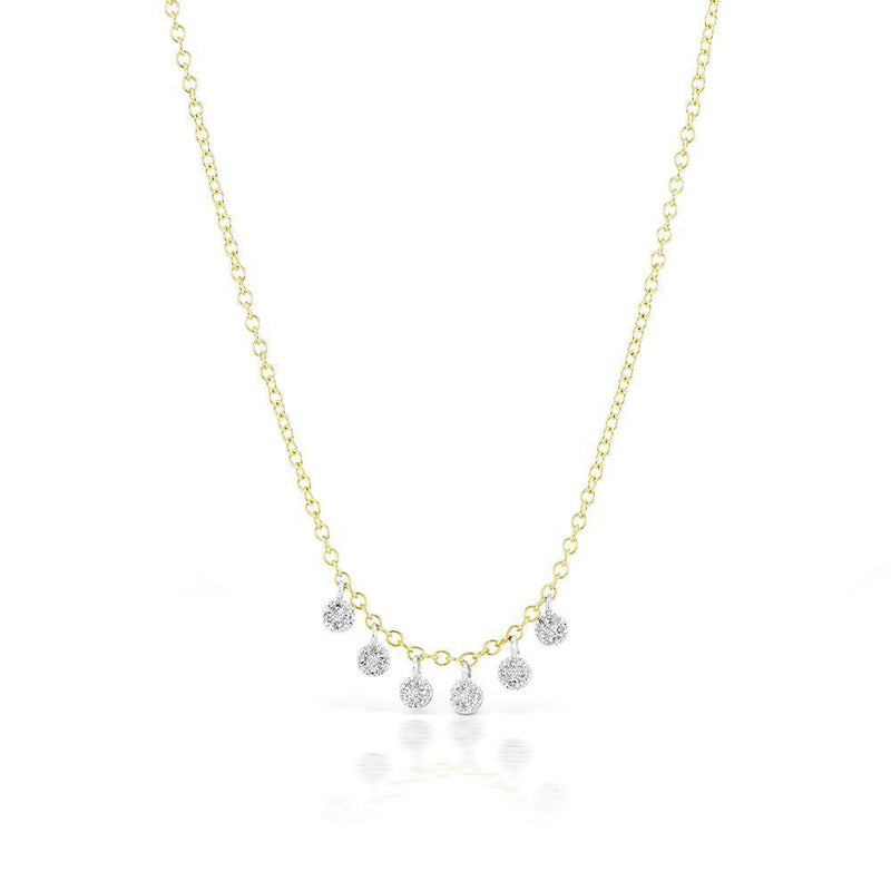 Pave Charm Necklace - BJN11081 Meira T Necklace Birmingham Jewelry 