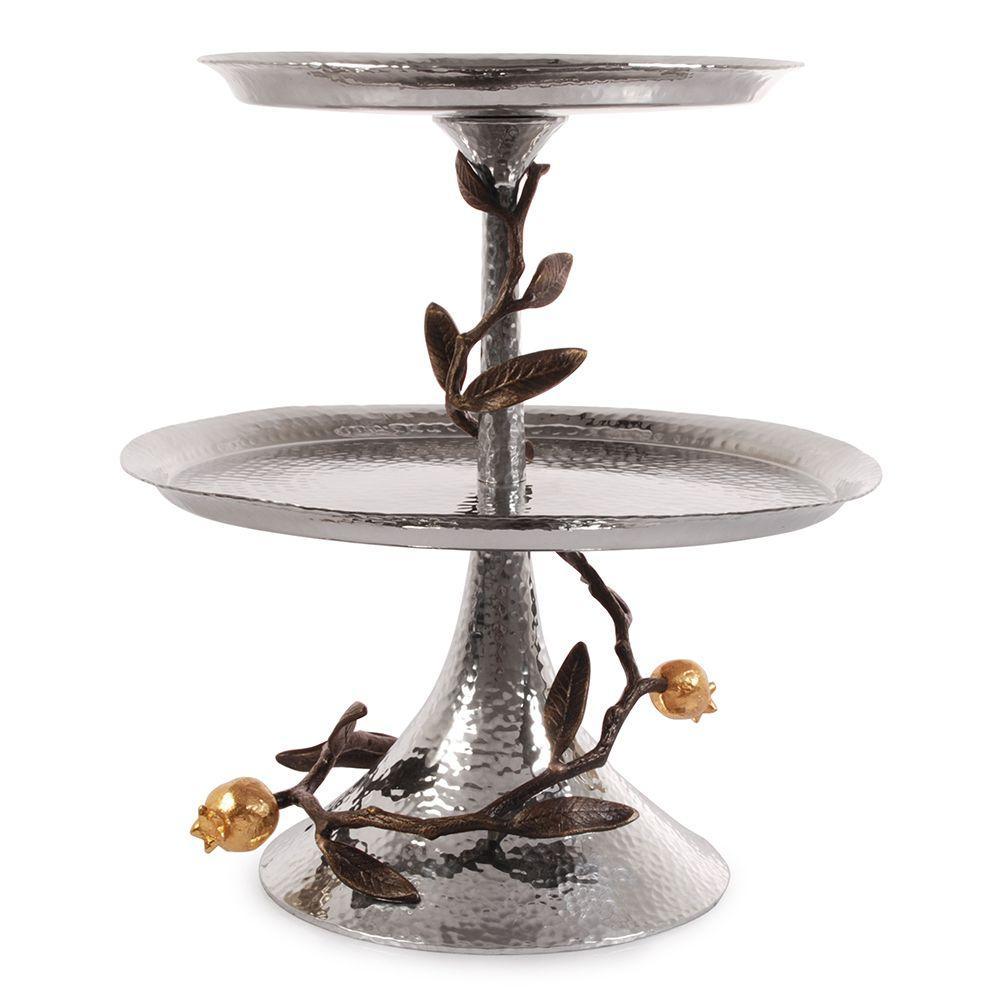 Michael Aram - Pomegranate 2-Tier Etagere Michael Aram Home Decor Birmingham Jewelry 