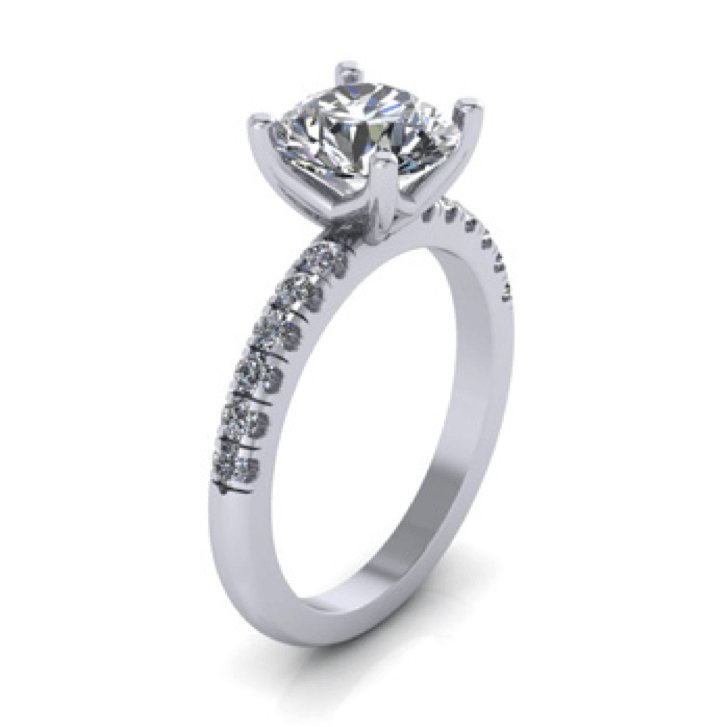 Parade Design - R2996C/R2 Parade Design Engagement Ring Birmingham Jewelry 