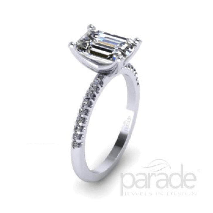Parade Design - R2996/E1 Parade Design Engagement Ring Birmingham Jewelry 
