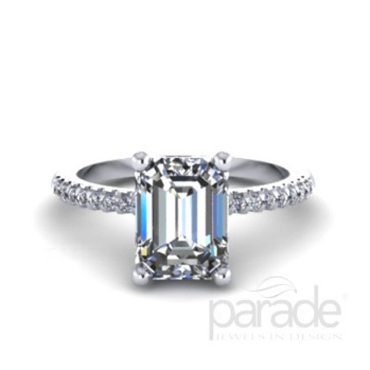 Parade Design - R2996/E2 Parade Design Engagement Ring Birmingham Jewelry 