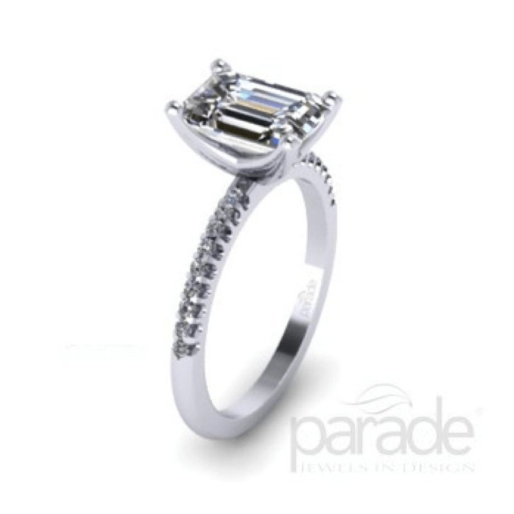 Parade Design - R2996/E2 Parade Design Engagement Ring Birmingham Jewelry 