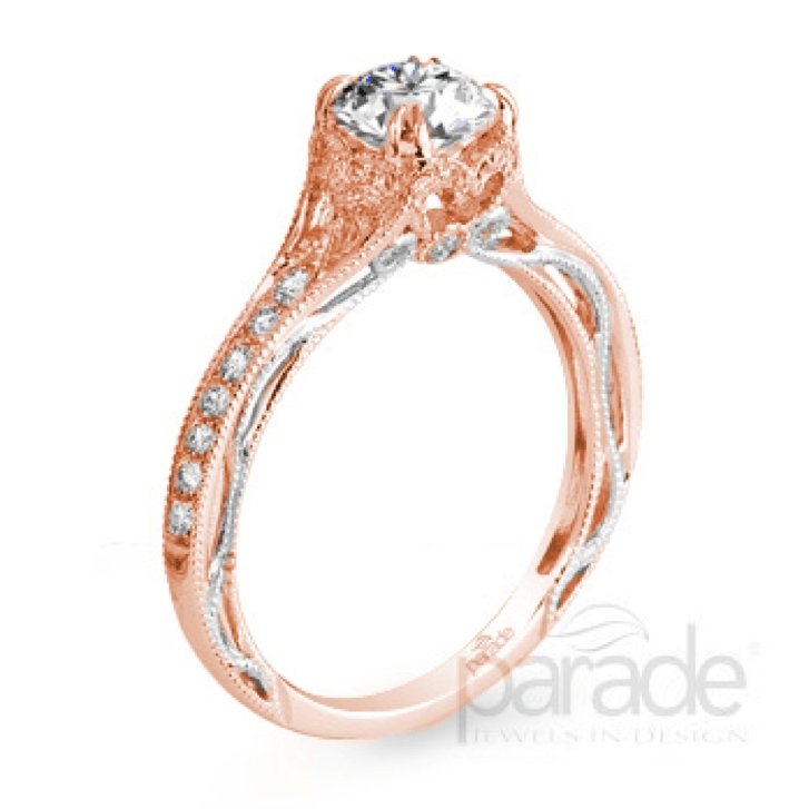 Parade Design - R3054/R1-RW Parade Design Engagement Ring Birmingham Jewelry 