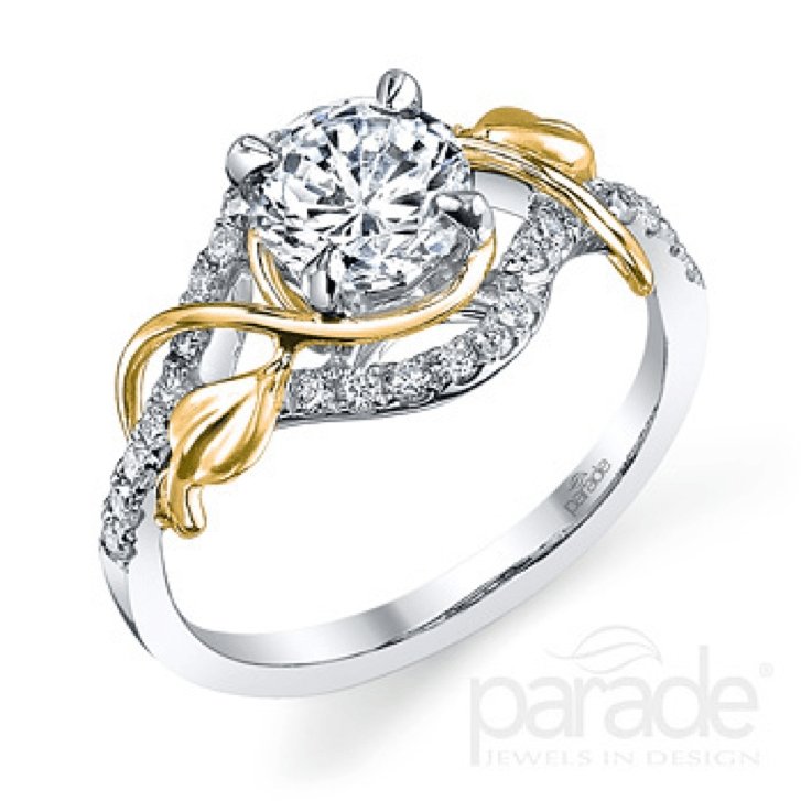 Parade Design - R3118B/R1-WY Parade Design Engagement Ring Birmingham Jewelry 