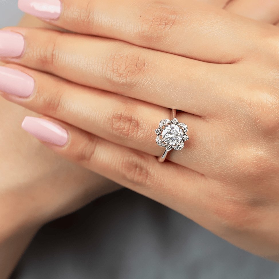 Parade Design - R3672/R1-RW Parade Design Engagement Ring Birmingham Jewelry 