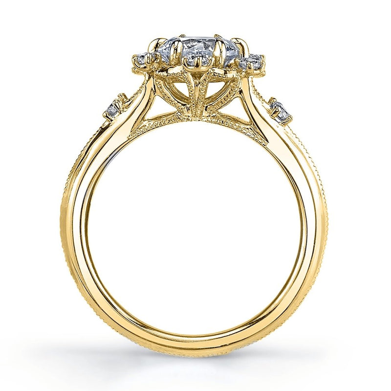 Parade Design - R3905/R1-YW Parade Design Engagement Ring Birmingham Jewelry 