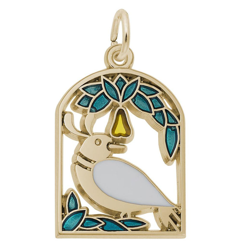 Rembrandt Charms - A Partridge in a Pear Tree Charm - 3901 Rembrandt Charms Charm Birmingham Jewelry 
