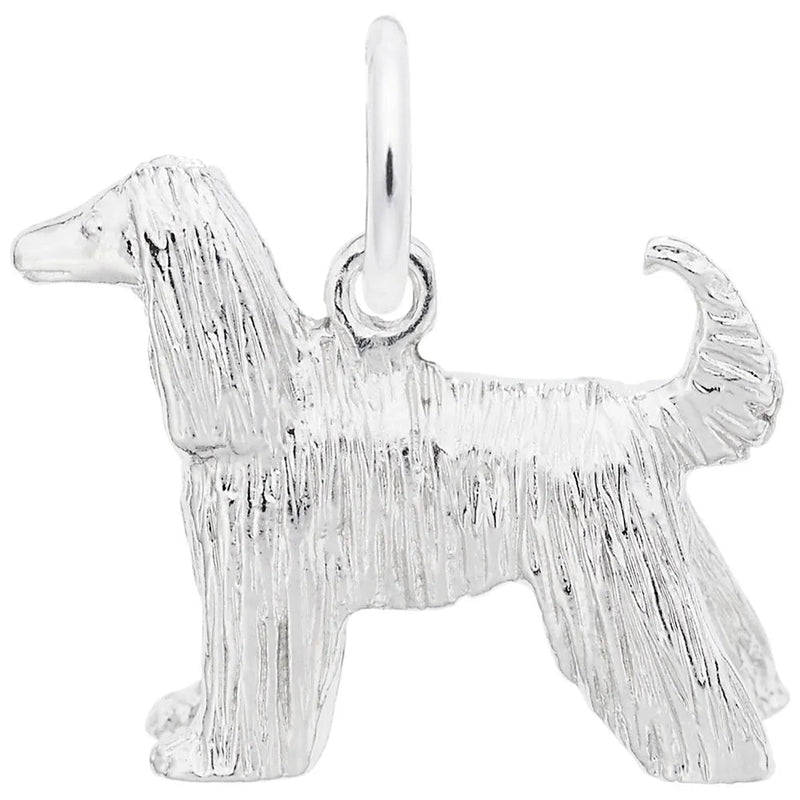 Rembrandt Charms - Afghan Dog Charm - 2372 Rembrandt Charms Charm Birmingham Jewelry 