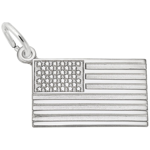 Rembrandt Charms - American Flag Charm - 5590 Rembrandt Charms Charm Birmingham Jewelry 