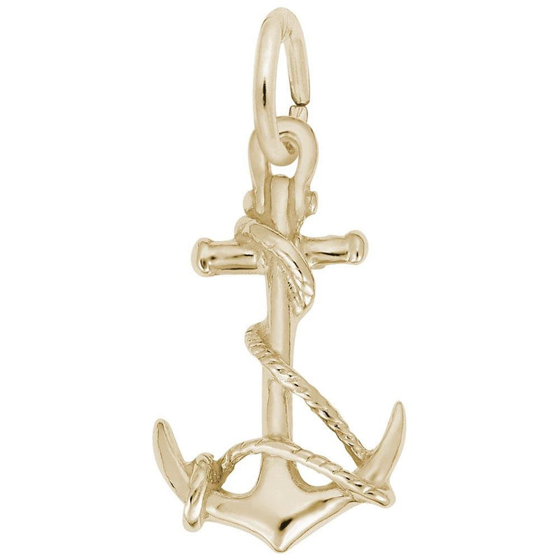 Rembrandt Charms - Anchor With Rope Charm - 7844 Rembrandt Charms Charm Birmingham Jewelry 