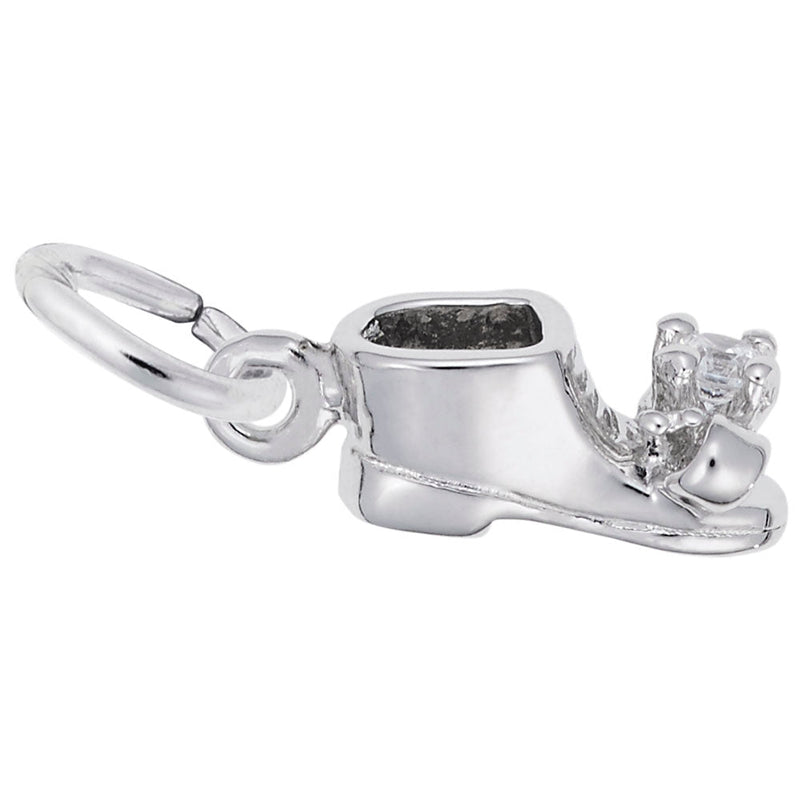 Rembrandt Charms - April Baby Bootie Charm - 0473-004 Rembrandt Charms Charm Birmingham Jewelry 