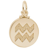 Rembrandt Charms - Aquarius Symbol of the Sky Charm - 6761 Rembrandt Charms Charm Birmingham Jewelry 