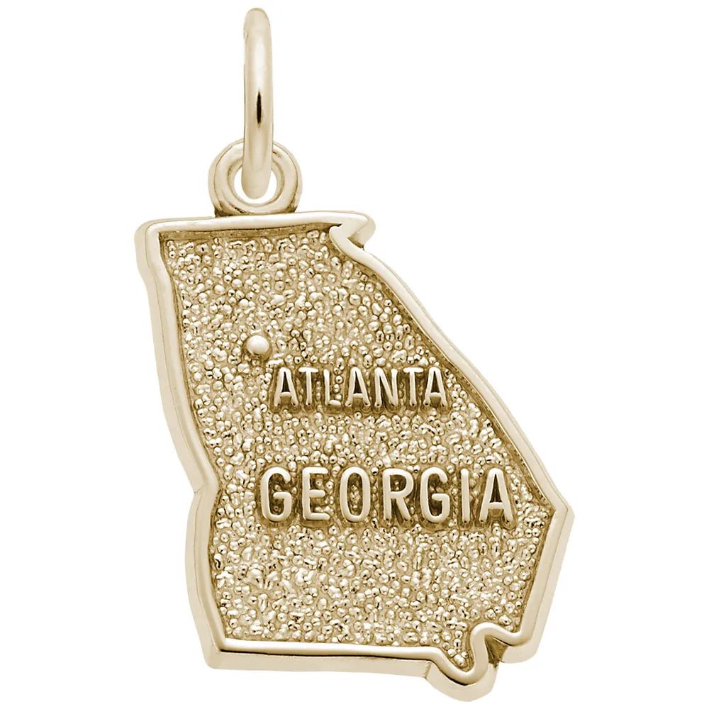 Rembrandt Charms - Atlanta Georgia Map Charm - 2974 Rembrandt Charms Charm Birmingham Jewelry 