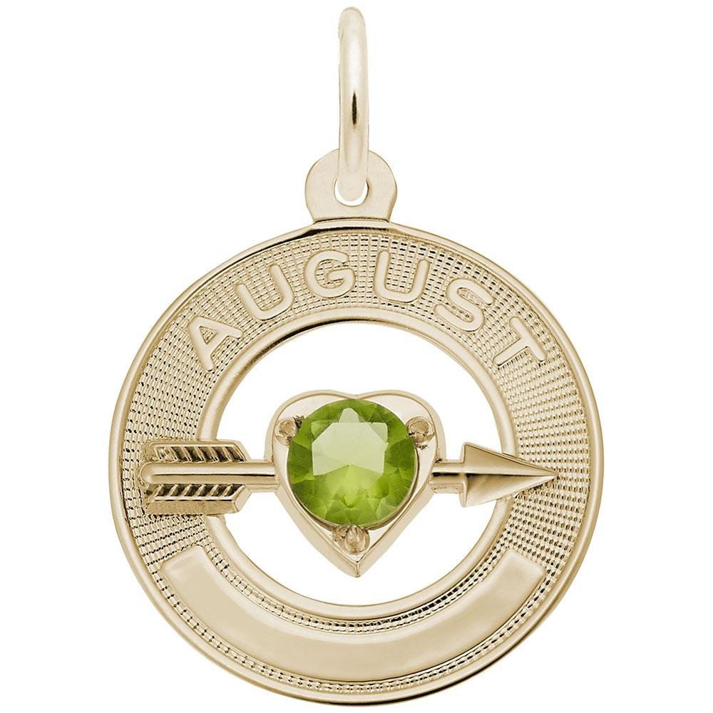 Rembrandt Charms - August Love Birthstone Charm - 3338 Rembrandt Charms Charm Birmingham Jewelry 