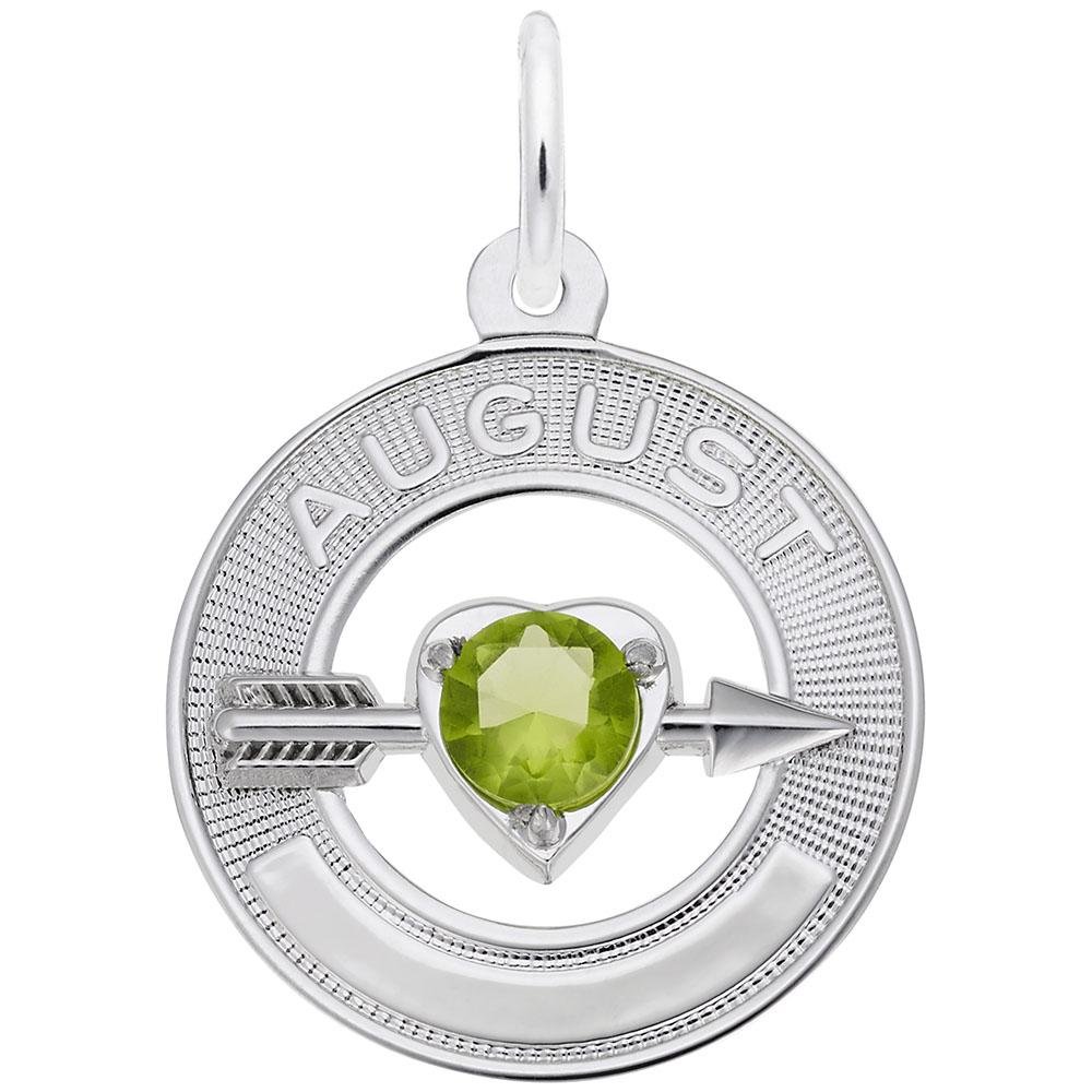 Rembrandt Charms - August Love Birthstone Charm - 3338 Rembrandt Charms Charm Birmingham Jewelry 
