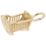 Rembrandt Charms - Baby Cradle Charm - 2211 Rembrandt Charms Charm Birmingham Jewelry 