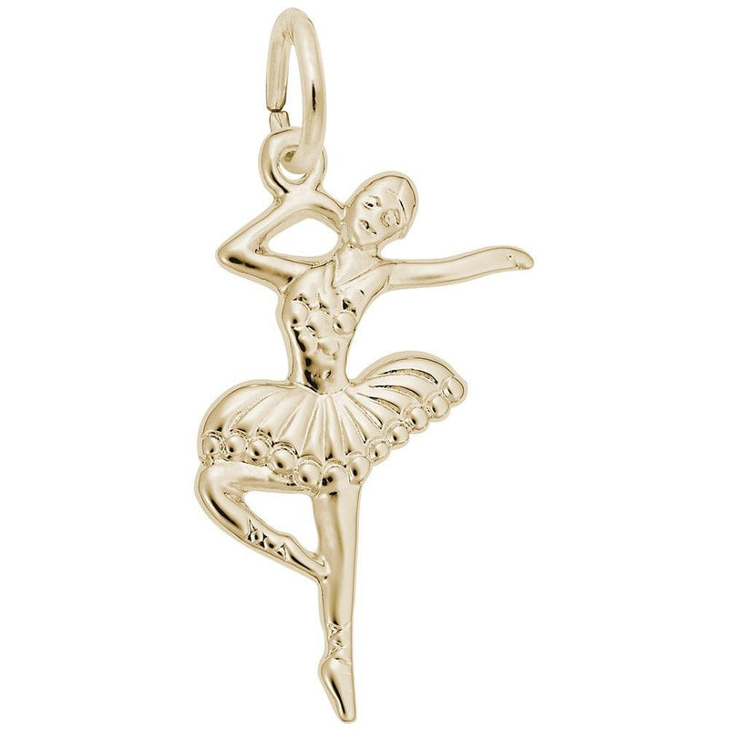 Rembrandt Charms - Ballet Dancer With Tutu Charm - 0191 Rembrandt Charms Charm Birmingham Jewelry 