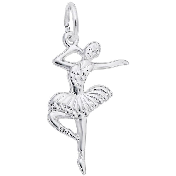 Rembrandt Charms - Ballet Dancer With Tutu Charm - 0191 Rembrandt Charms Charm Birmingham Jewelry 