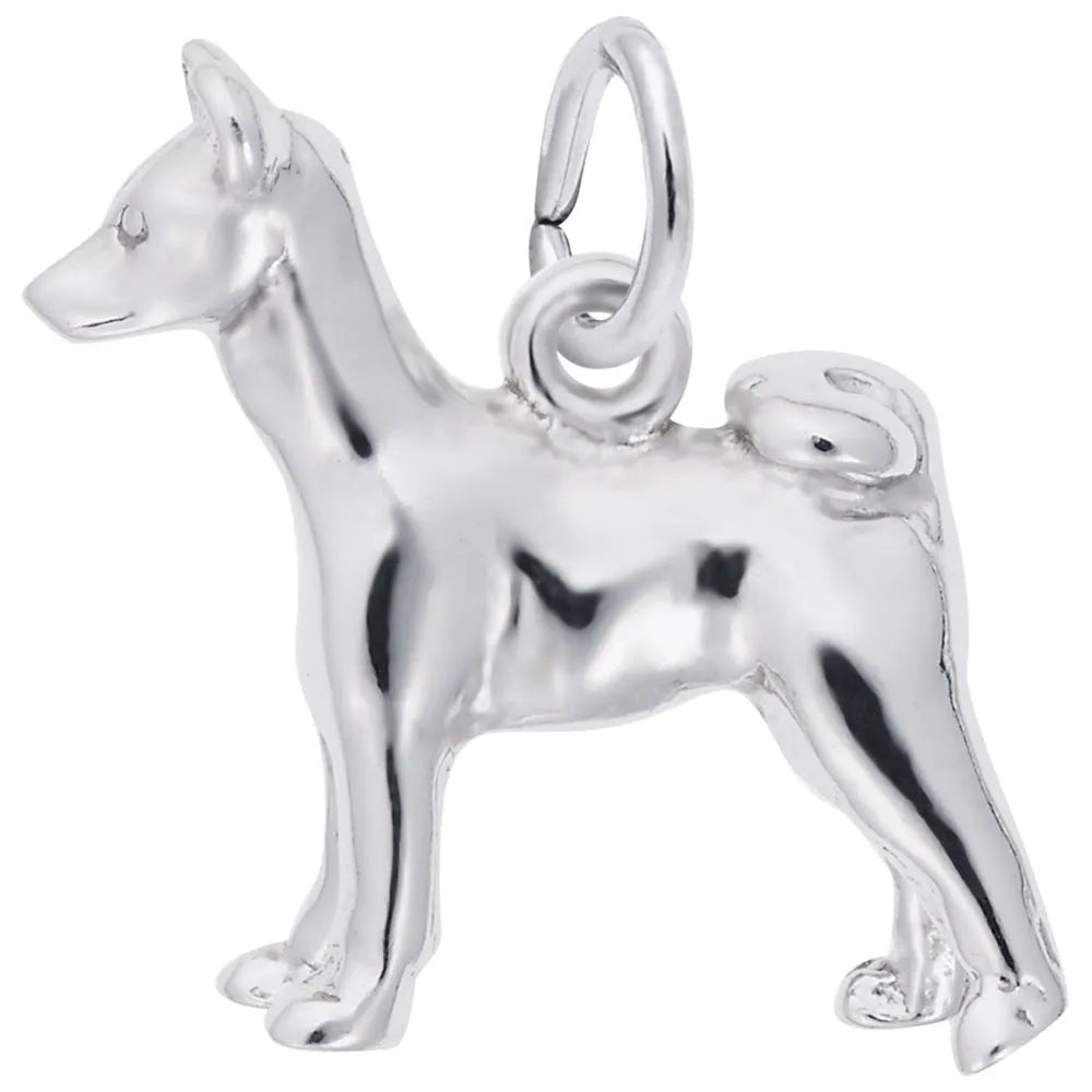 Rembrandt Charms - Basenji Dog Charm - 2469 Rembrandt Charms Charm Birmingham Jewelry 