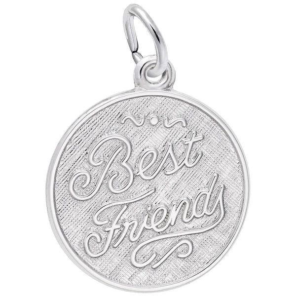 Rembrandt Charms - Best Friends Disc Charm - 4061 Rembrandt Charms Charm Birmingham Jewelry 