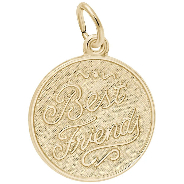 Rembrandt Charms - Best Friends Disc Charm - 4061 Rembrandt Charms Charm Birmingham Jewelry 