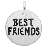 Rembrandt Charms - Best Friends Tag Charm - 8437 Rembrandt Charms Charm Birmingham Jewelry 