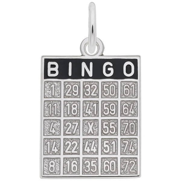 Rembrandt Charms - Bingo Card Charm - 8323 Rembrandt Charms Charm Birmingham Jewelry 