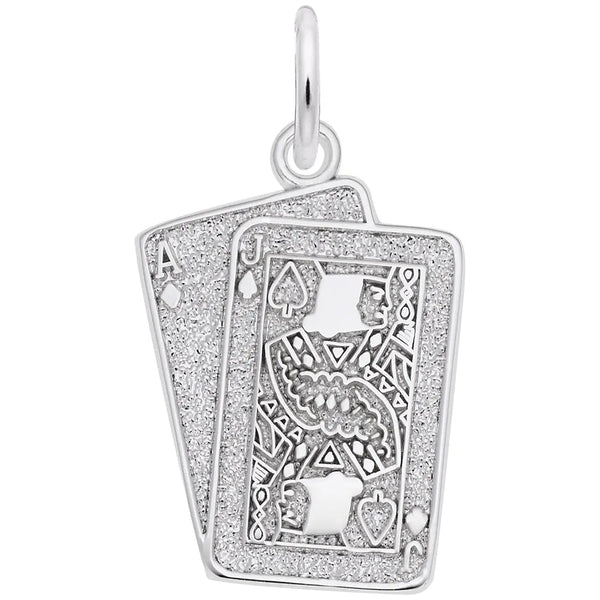 Rembrandt Charms - Black Jack Charm - 5569 Rembrandt Charms Charm Birmingham Jewelry 