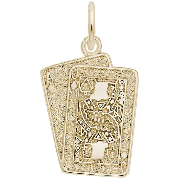 Rembrandt Charms - Black Jack Charm - 5569 Rembrandt Charms Charm Birmingham Jewelry 