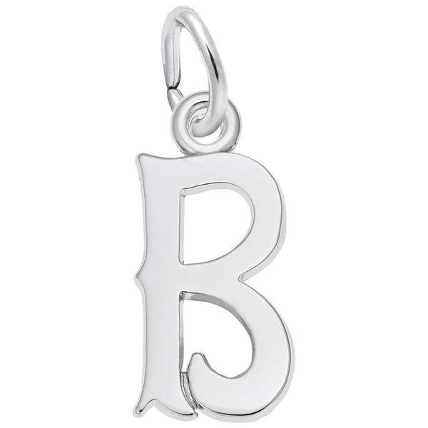 Rembrandt Charms - Blackletter Initial B Charm - 4766-002 Rembrandt Charms Charm Birmingham Jewelry 