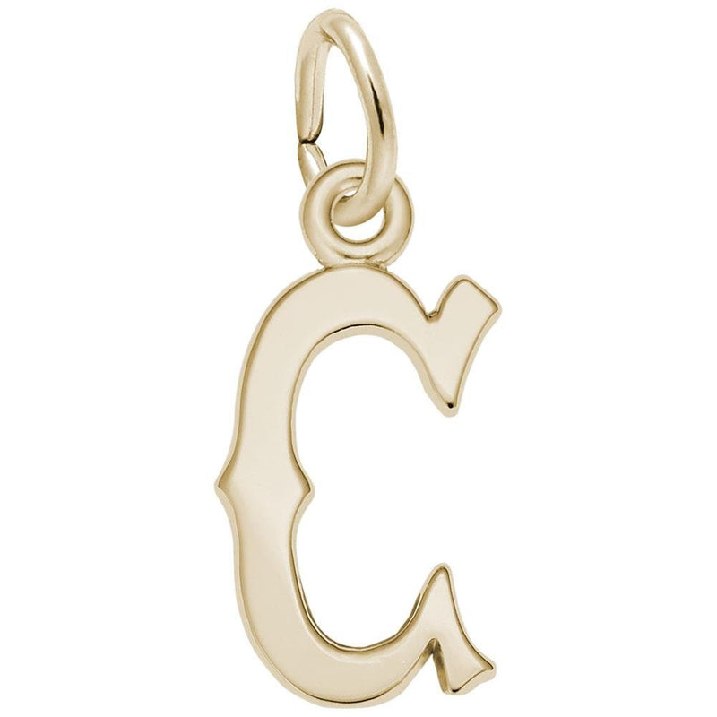 Rembrandt Charms - Blackletter Initial C Charm - 4766-003 Rembrandt Charms Charm Birmingham Jewelry 