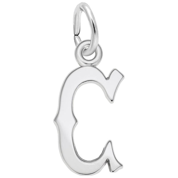 Rembrandt Charms - Blackletter Initial C Charm - 4766-003 Rembrandt Charms Charm Birmingham Jewelry 