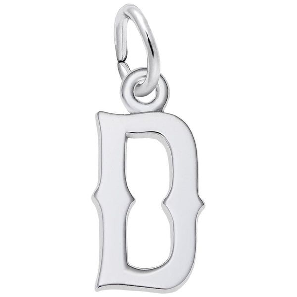 Rembrandt Charms - Blackletter Initial D Charm - 4766-004 Rembrandt Charms Charm Birmingham Jewelry 