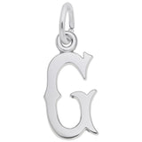 Rembrandt Charms - Blackletter Initial G Charm - 4766-007 Rembrandt Charms Charm Birmingham Jewelry 