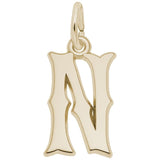 Rembrandt Charms - Blackletter Initial N Charm - 4766-014 Rembrandt Charms Charm Birmingham Jewelry 