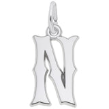 Rembrandt Charms - Blackletter Initial N Charm - 4766-014 Rembrandt Charms Charm Birmingham Jewelry 