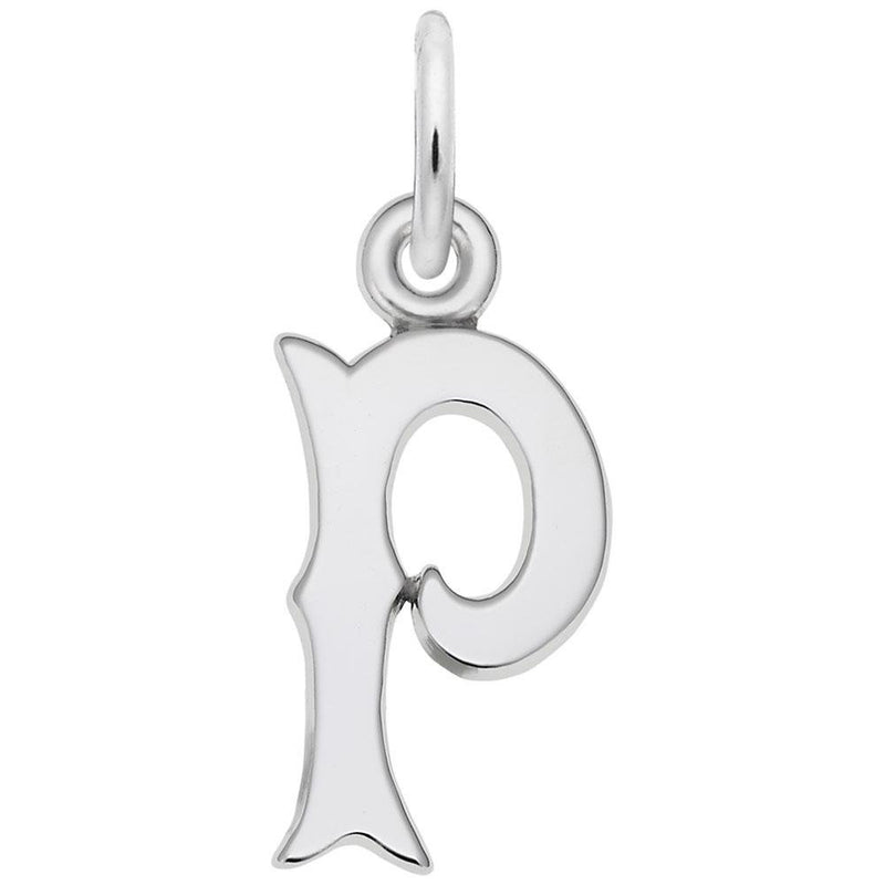 Rembrandt Charms - Blackletter Initial P Charm - 4766-016 Rembrandt Charms Charm Birmingham Jewelry 