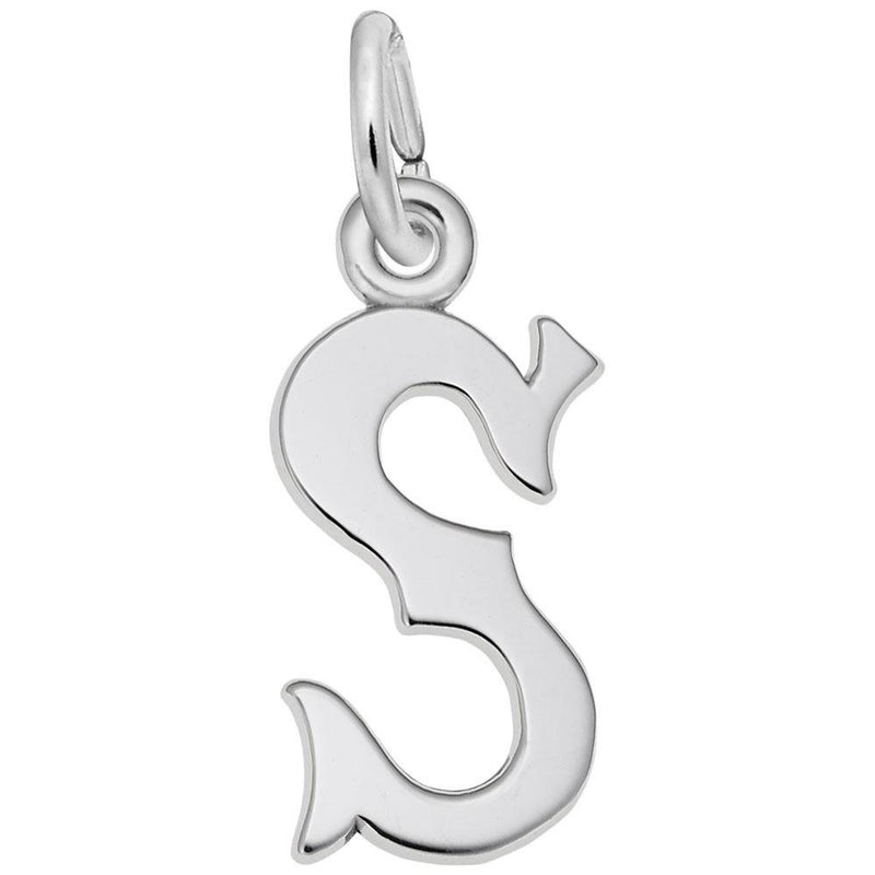 Rembrandt Charms - Blackletter Initial S Charm - 4766-019 Rembrandt Charms Charm Birmingham Jewelry 