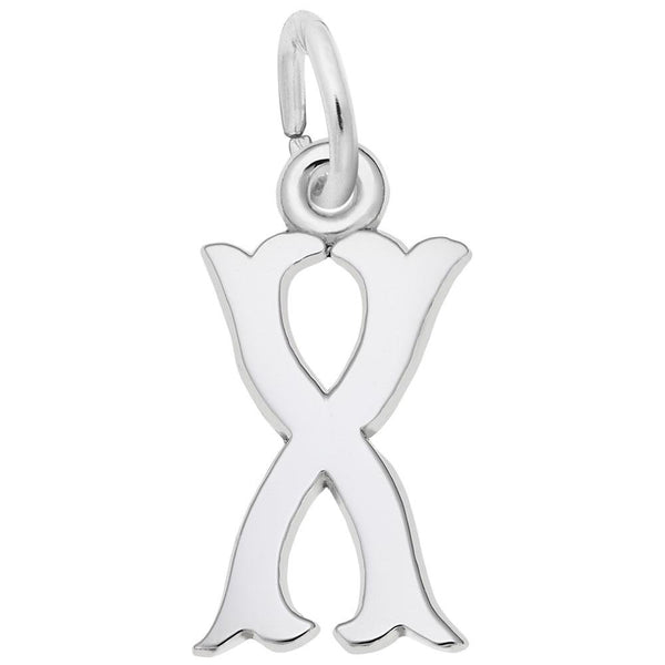 Rembrandt Charms - Blackletter Initial X Charm - 4766-024 Rembrandt Charms Charm Birmingham Jewelry 