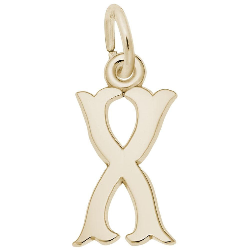 Rembrandt Charms - Blackletter Initial X Charm - 4766-024 Rembrandt Charms Charm Birmingham Jewelry 