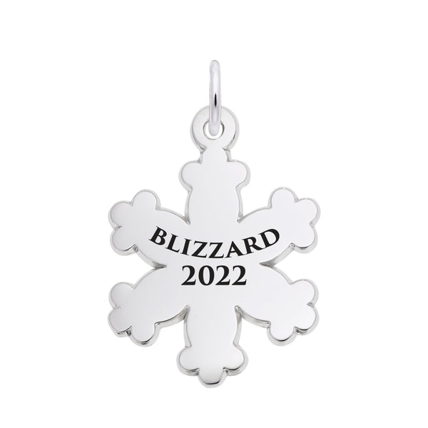 Rembrandt Charms - Blizzard 2022 Snowflake Charm - 2098 Rembrandt Charms Charm Birmingham Jewelry 